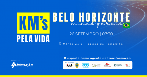 Imagem do evento Kms Pela Vida | Belo Horizonte - MG | Atleta Por Propósito
