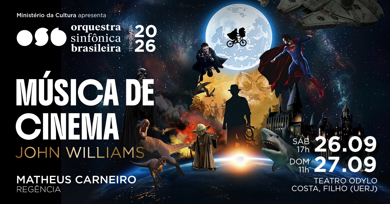 ORQUESTRA SINFÔNICA BRASILEIRA | Concerto Música de Cinema John Williams