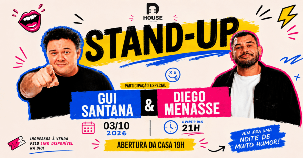 Imagem do evento Gui Santana & Diego Menassi / Stand up Comedy