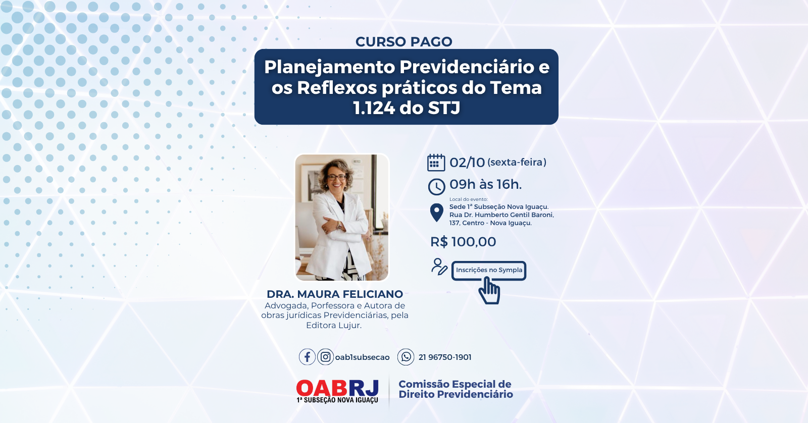 Curso Pago| Planejamento Previdenciário e os Reflexos Práticos do Tema 1.124 do STJ - 02/10