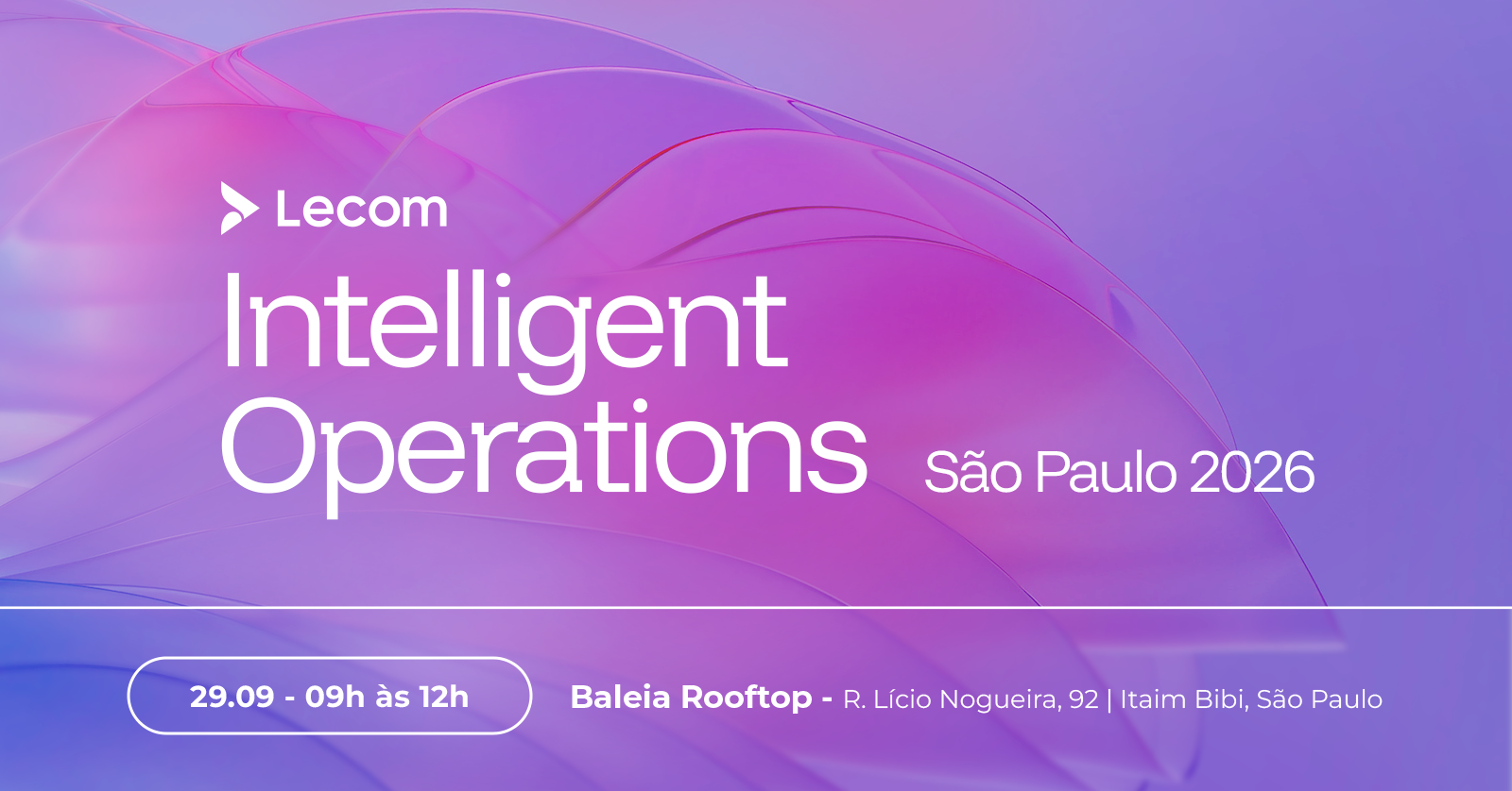 Intelligent Operations São Paulo 2026 | Inteligência Operacional na era da IA