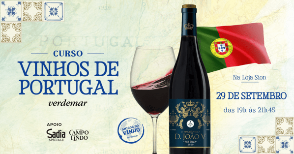 Imagem do evento Curso de Vinhos - Vinhos de Portugal Verdemar (Sion)