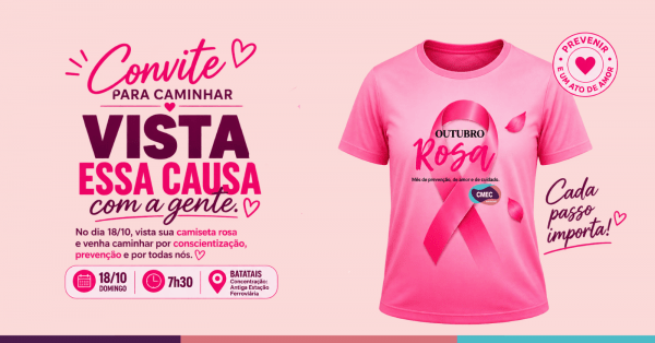 Imagem do evento Caminhada CMEC Outubro Rosa 2026