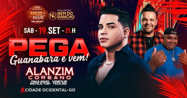 ALANZIM COREANO NO RANCHO ALEGRE! CIDADE OCIDENTAL! em Cidade