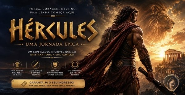 Imagem do evento HERCULES - Uma Jornada Epica (NDA DYMITHRIA BORGES)