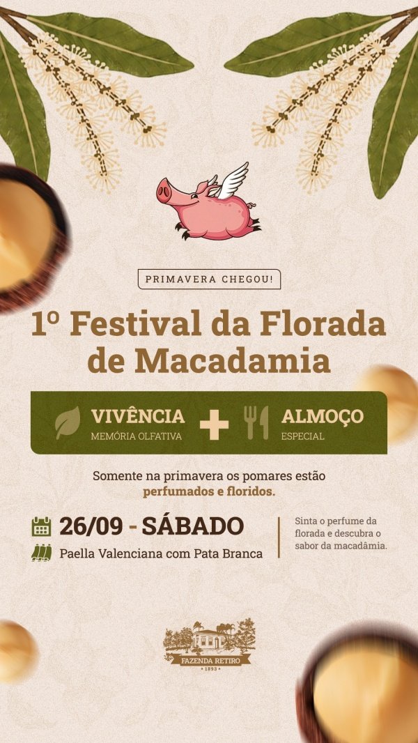Imagem do evento 1o. Festival da Florada de Macadâmia - Setembro 2026