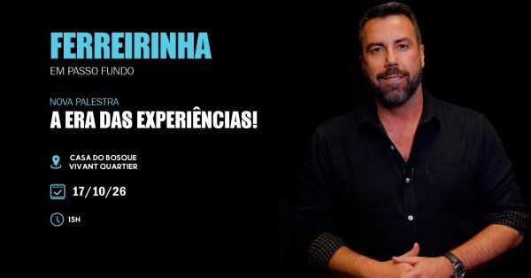 Imagem do evento Carlos Ferreirinha - A Era das Experiências