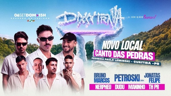 Imagem do evento DIXXXTRAVA Festival - 06 de setembro - Canto das Pedras
