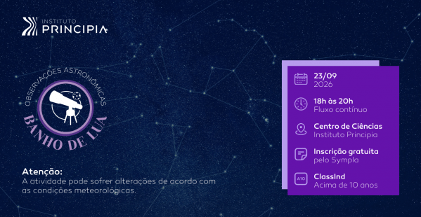 Imagem do evento BANHO DE LUA | Observação do céu com telescópios