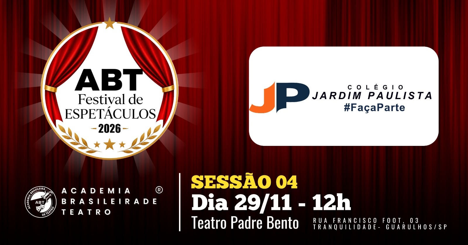 FESTIVAL DE ESPETÁCULOS - COLÉGIO JARDIM PAULISTA