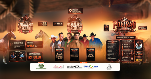 Imagem do evento 1ª Exposição Especializada - Mangalarga Marchador (Santa Luzia)