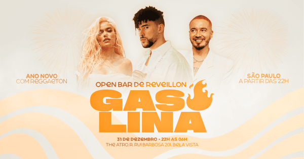 Imagem do evento Gasolina de Réveillon: Open Bar de Ano Novo com Reggaeton [31.12]