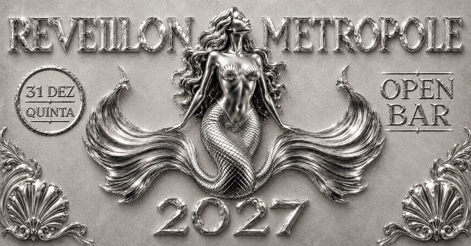 REVEILLON METRÓPOLE 2026 - Quinta-feira - 31/DEZ