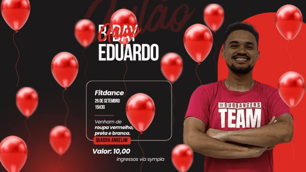 Imagem do evento Aulão Fitdance B-day Eduardo