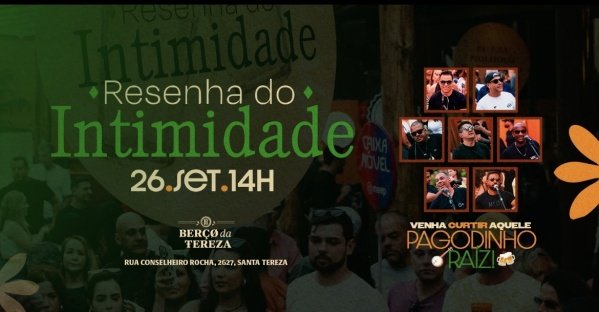 Imagem do evento RESENHA DO INTIMIDADE 26/09