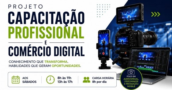 Imagem do evento PROJETO CAPACITAÇÃO PROFISSIONAL E COMÉRCIO DIGITAL