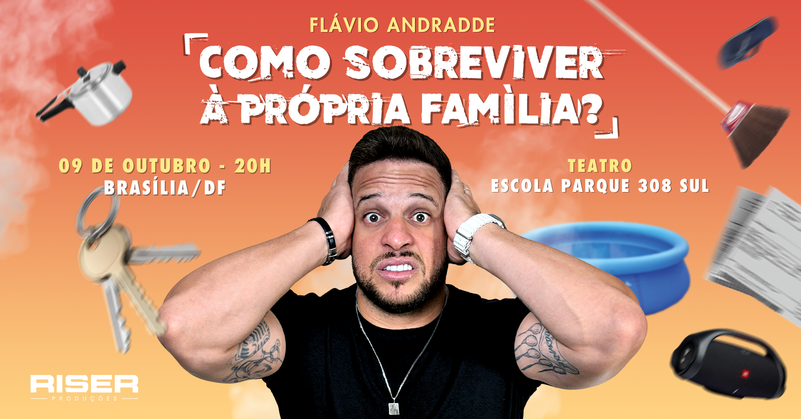 Imagem da fonte — Flavio Andradde em Brasília/DF | Como Sobreviver À Própria Família?