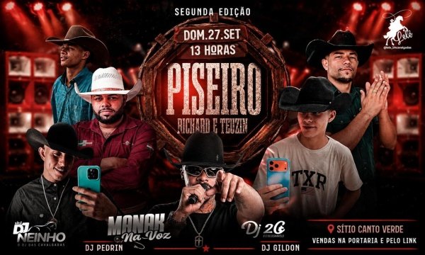 Imagem do evento Piseiro Richard e Teuzin