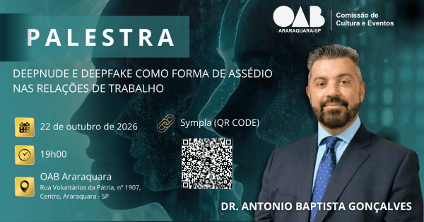 Imagem do evento DEEPNUDE E DEEPFAKE COMO FORMA DE ASSÉDIO NAS RELAÇÕES DE TRABALHO