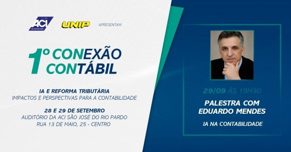 Imagem do evento 1º Conexão Contábil UNIP - Palestra: IA na Contabilidade