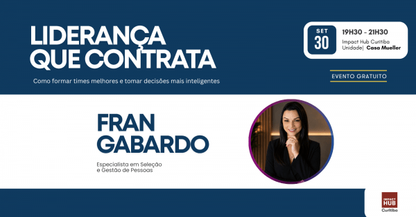 Imagem do evento LIDERANÇA QUE CONTRATA - Como formar times melhores e tomar decisões mais inteligentes