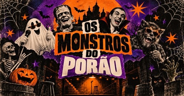 Cartaz do show Os Monstros do Porão