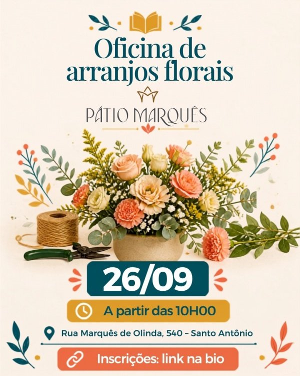 Imagem do evento Oficina de Arranjos Florais