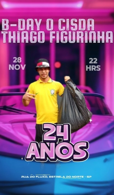 Imagem do evento B-DAY O CISDA THIAGO FIGURINHA