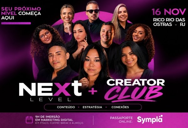 Imagem do evento Next Level + Creator club
