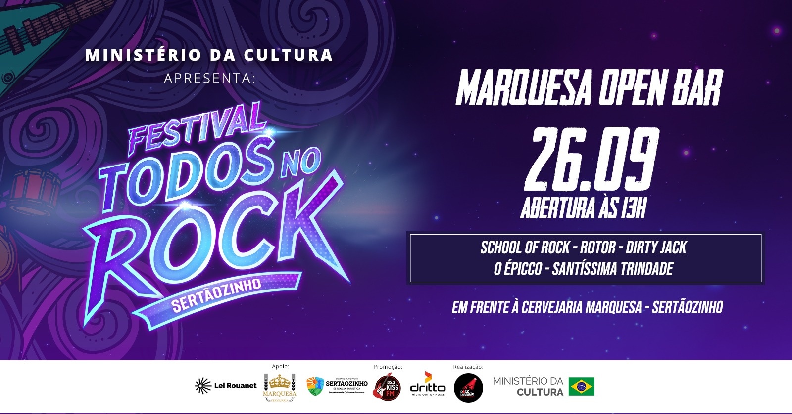 Todos no Rock Marquesa Open Bar