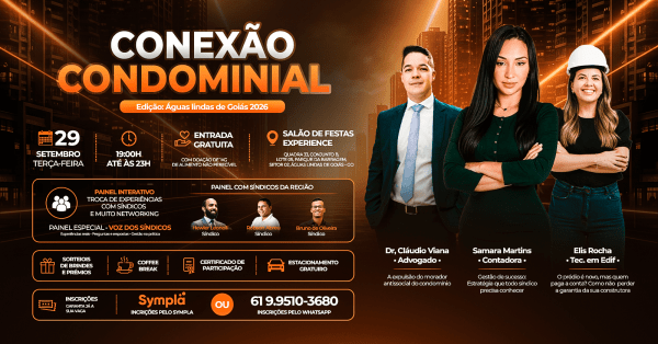Imagem do evento CONEXÃO CONDOMINIAL - EDIÇÃO ÁGUAS LINDAS DE GOIÁS 2026