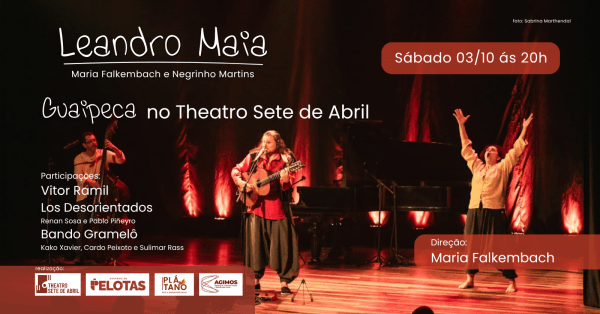 Imagem do evento Guaipeca: Leandro Maia convida Vitor Ramil,  Los Desorientados e Bando Gramelô