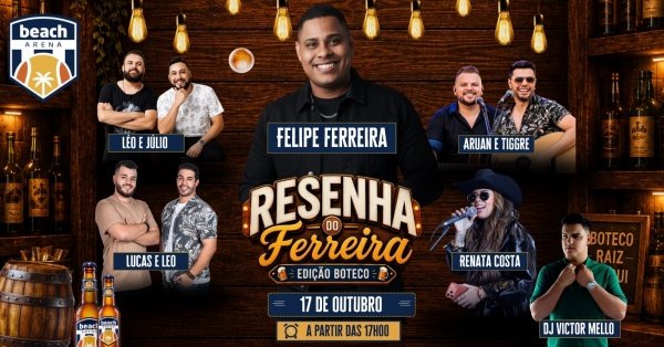 Imagem do evento RESENHA DO FERREIRA - Edição Boteco
