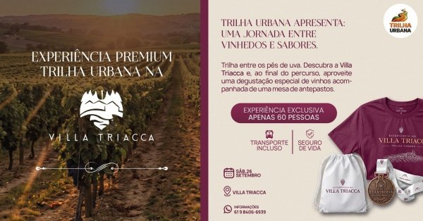 Imagem do evento TRILHA URBANA EXPERIÊNCIA VILLA TRIACCA