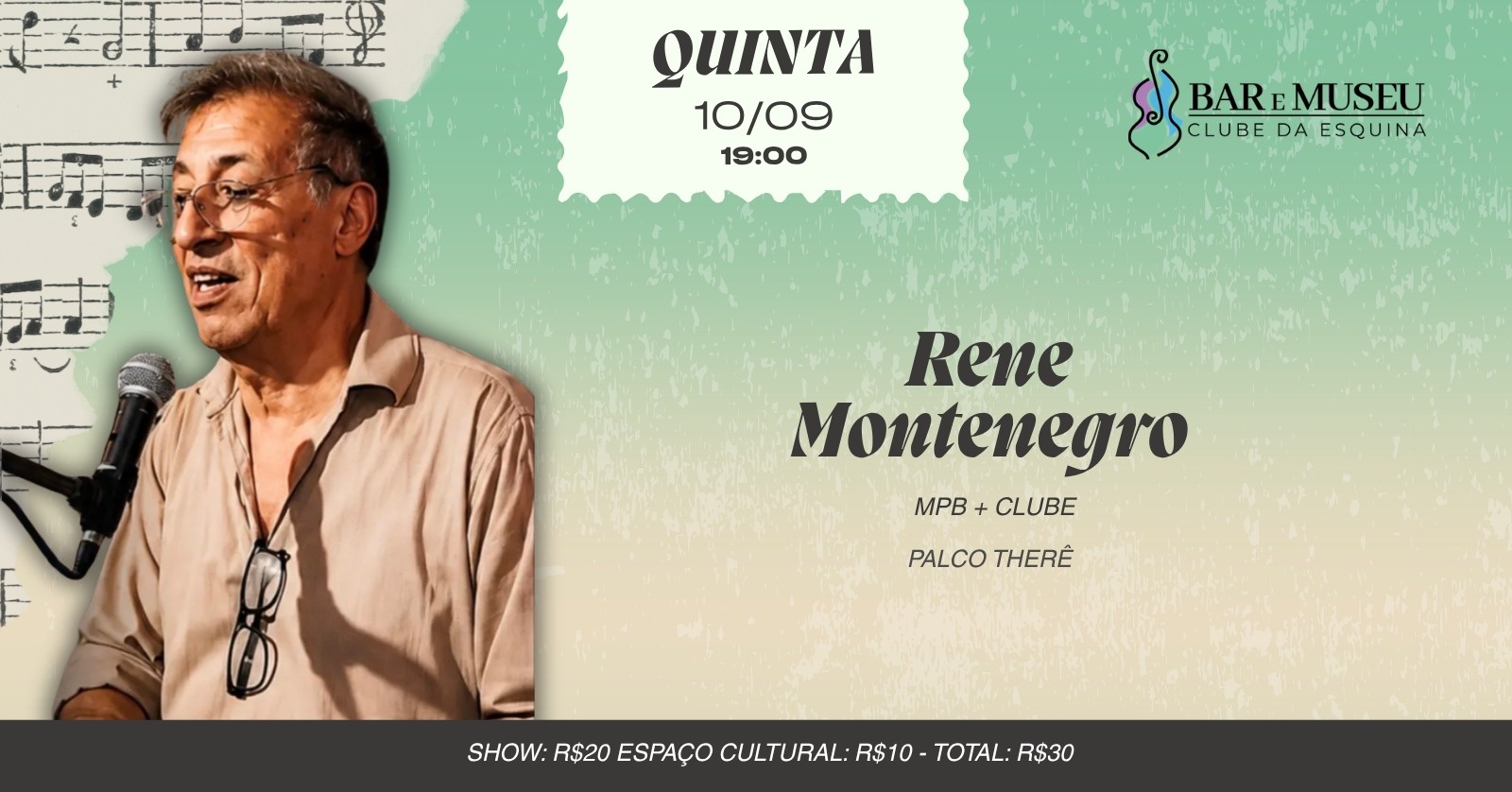 SHOW - RENE MONTENEGRO - CLUBE DA ESQUINA