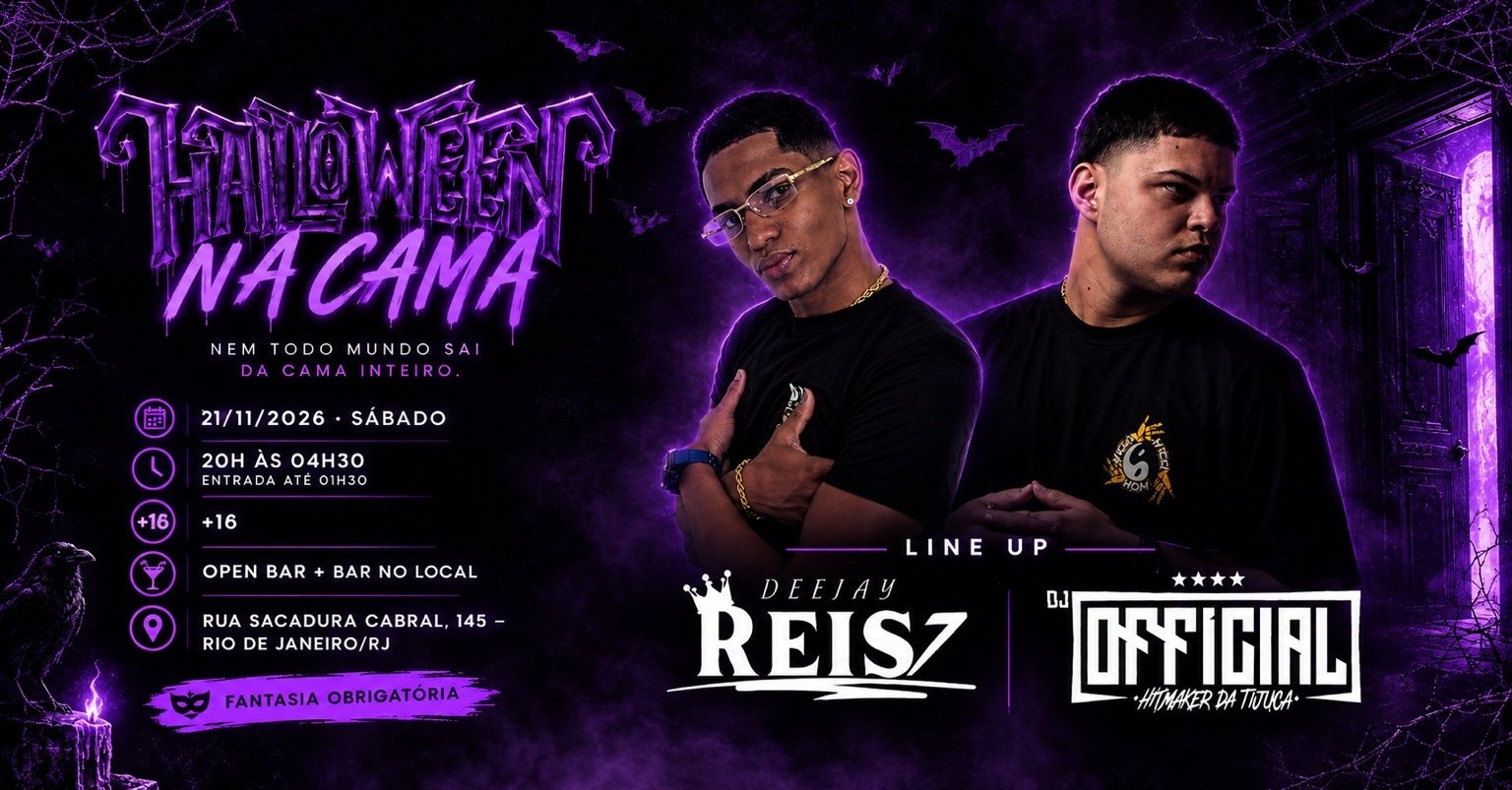 HALLOWEEN NA CAMA - Rio de Janeiro, RJ