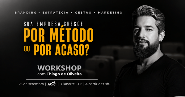 Imagem do evento WORKSHOP COM THIAGO DE OLIVEIRA