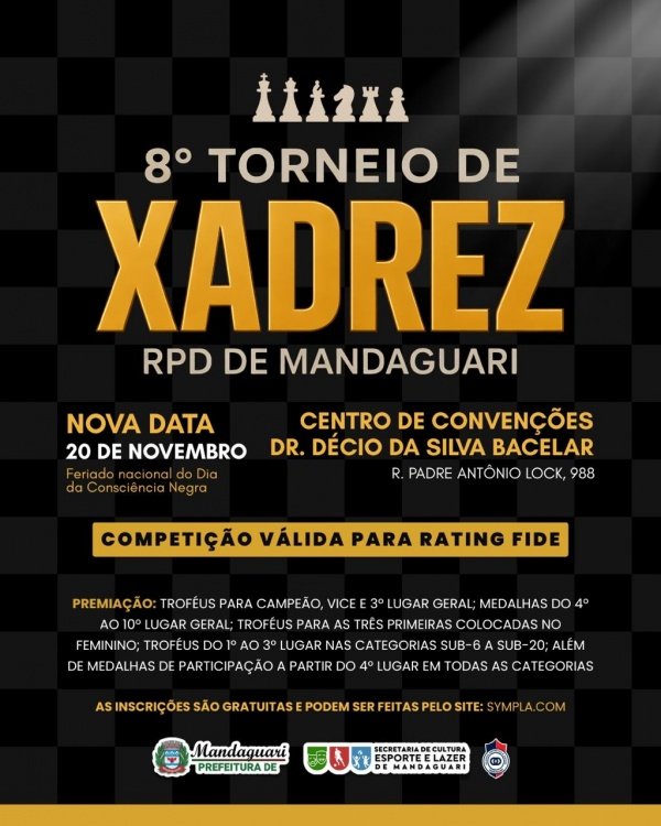 Imagem do evento 8º Torneio de Xadrez RPD de Mandaguari 2026 (IRT)