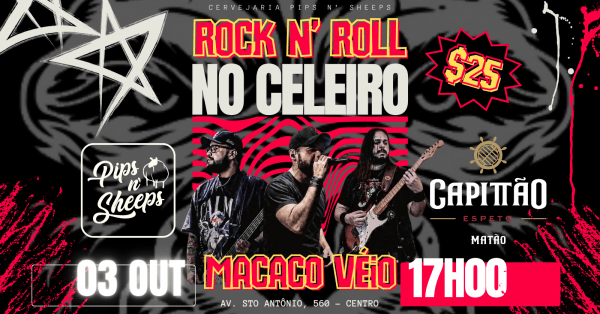 Imagem do evento !!! ROCK N' ROLL NO CELEIRO !!! 03/10/26
