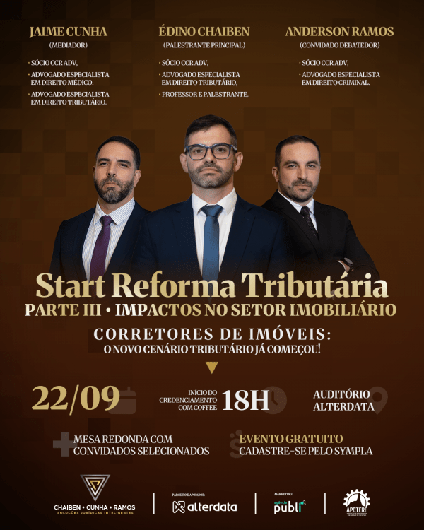 Imagem do evento Start Reforma Tributária - Parte 3: Impactos no Setor Imobiliário