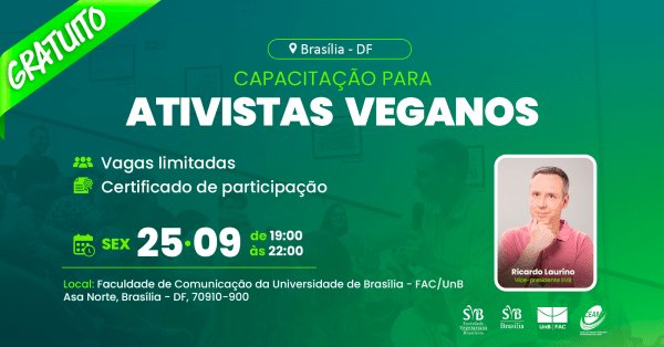 Imagem do evento Capacitação para ativistas veganos Brasília