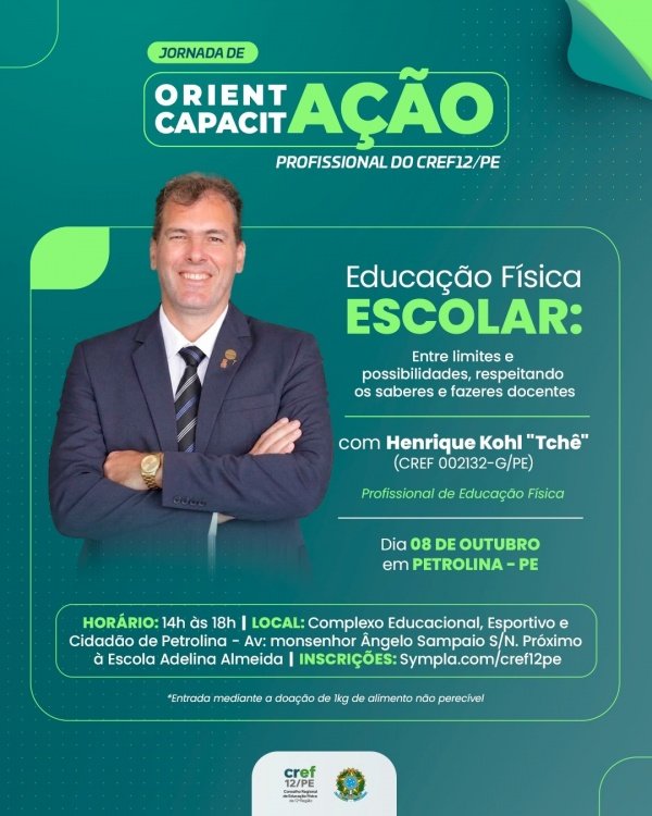 Imagem do evento Educação Física Escolar: entre limites e possibilidades, respeitando os saberes e fazeres docentes