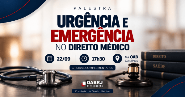 Imagem do evento Urgência e Emergência no Direito Médico