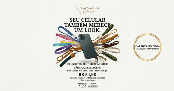Imagem do evento Oficina Phone Strap em Crochê