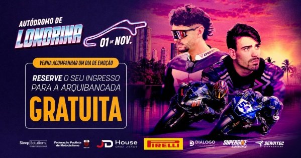 Imagem do evento [ARQUIBANCADA GRATUITA] 5ª Etapa SuperBike Brasil 2026 - Londrina, PR