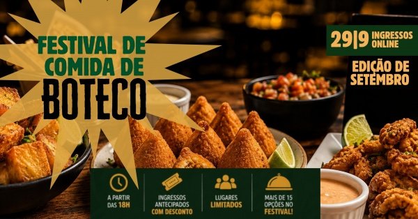 Imagem do evento Festival de Comida de Boteco | Edição de Setembro