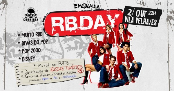 Imagem do evento RBDAY | VILA VELHA/ES