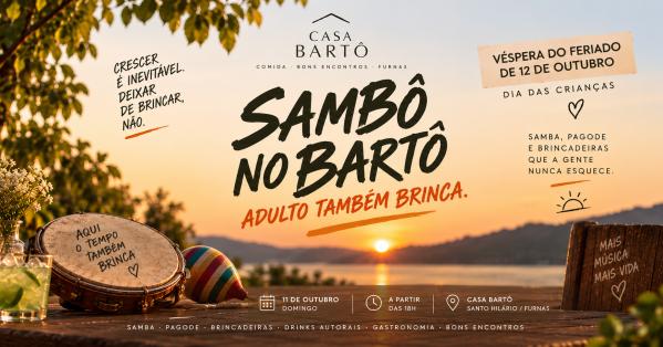 Imagem do evento Sambô no Bartô - Brincadeira de Criança