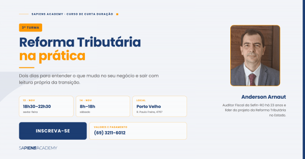 Imagem do evento Reforma Tributária na Prática - 3ª Turma