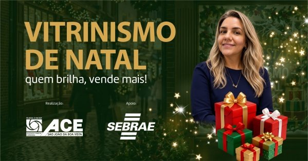 Imagem do evento Vitrinismo de Natal: Quem Brilha, Vende Mais